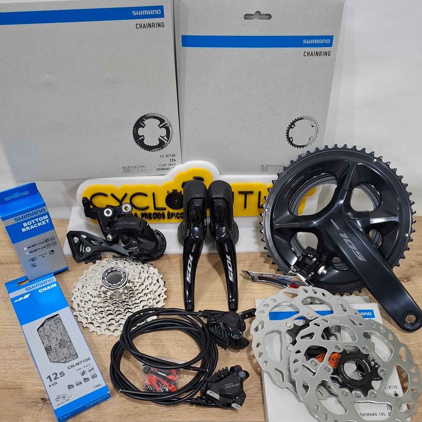 Grupo Shimano 105 R7120 12v Disco