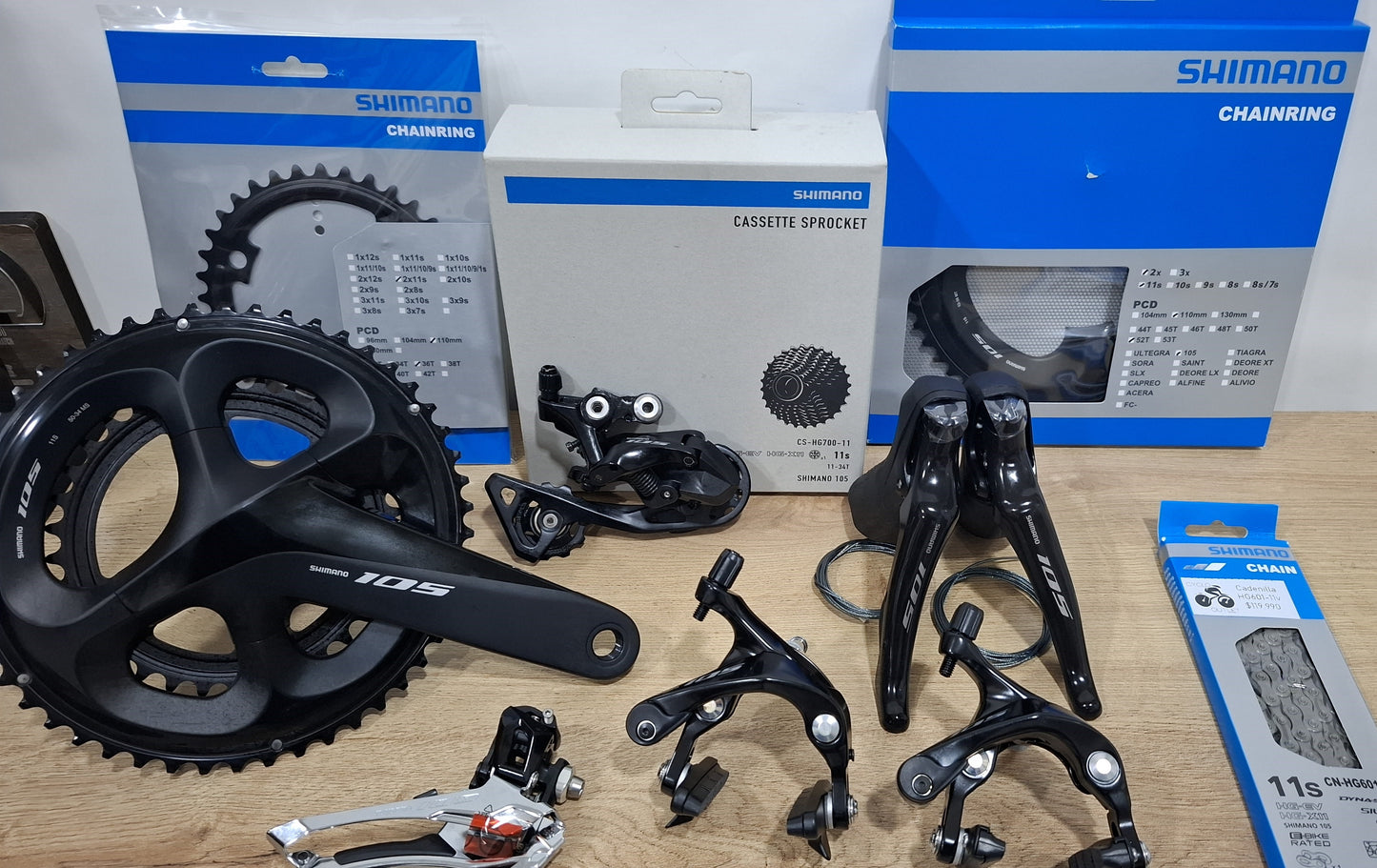 Grupo Shimano 105 R7000 Herradura