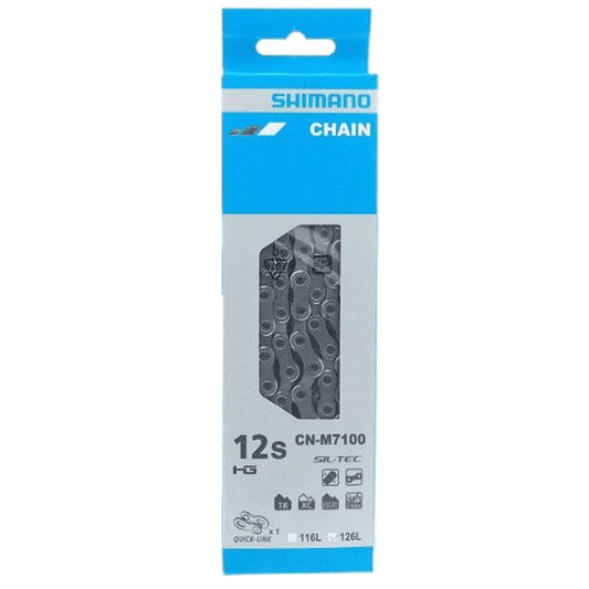 Foto en caja de la Cadenilla Shimano 105 R7100 para 12 velocidades