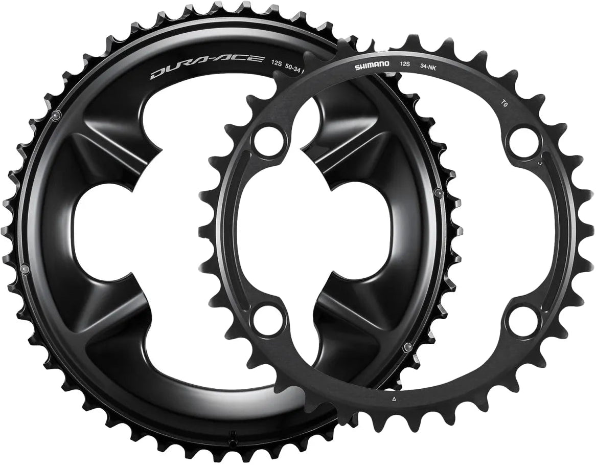 Platos coronillas marca Shimano para grupos de 12 velocidades Dura Ace R9270 52 36 50 34 54 40