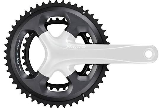 Plato coronilla marca Shimano para grupos de 10 velocidades tiagra R4700 52 36 50 34