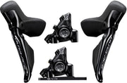 Manetas ergopower marca shimano referencia Dura ace R9200 electronico di2 hidráulicas con mordazas de 12 velocidades
