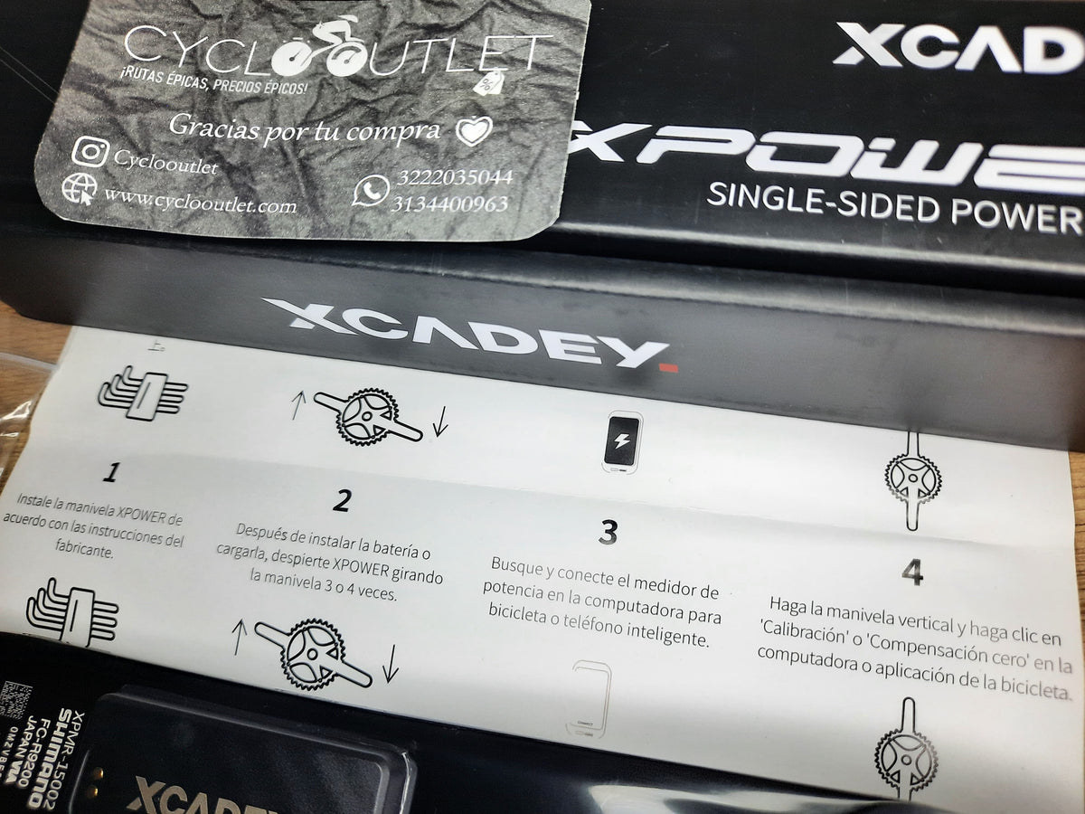 Instrucciones de funcionamiento de la biela con potenciómetro shimano xcadey