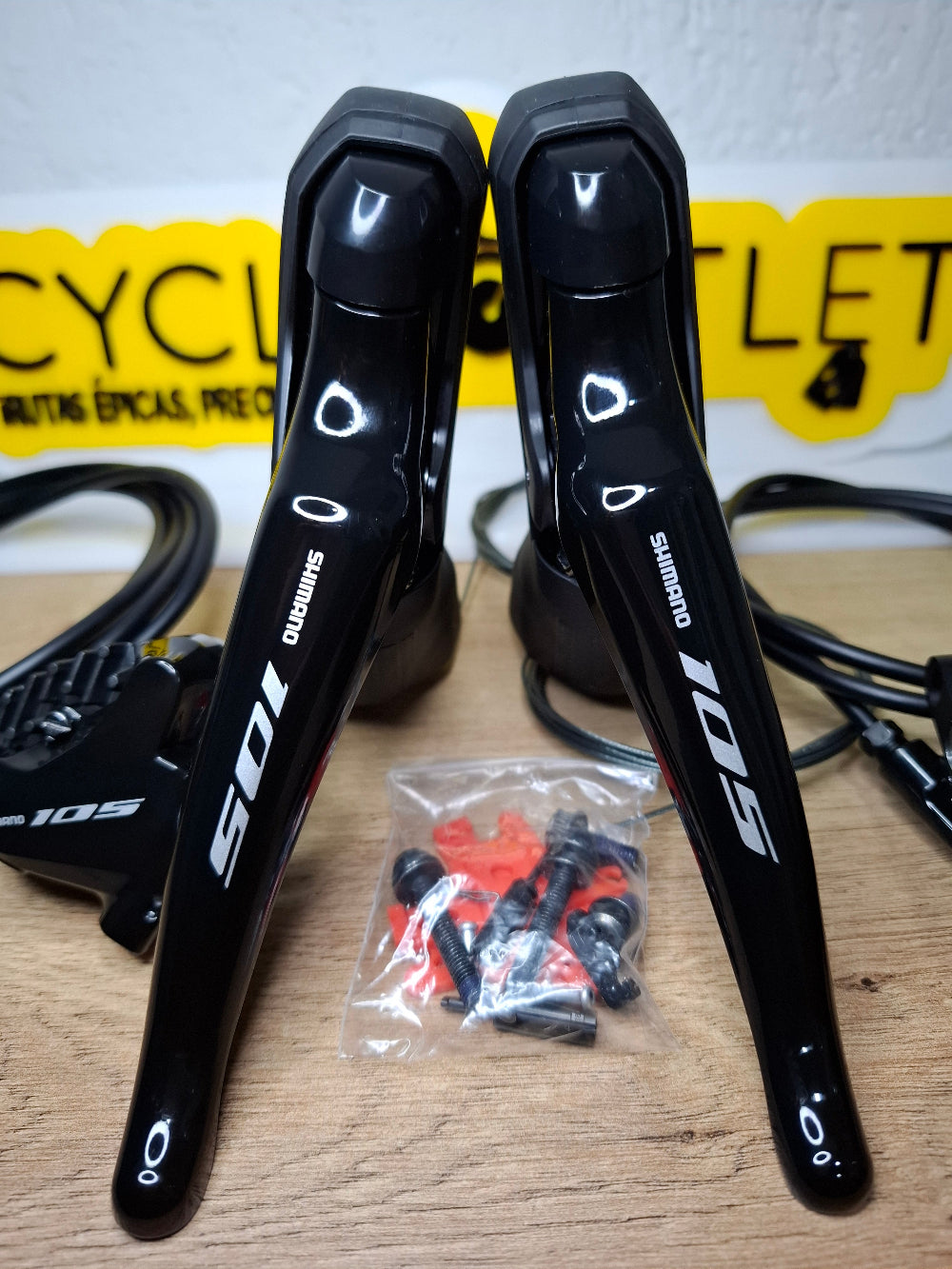 Manetas Ergopower Shimano 105 R7020 Disco - vista 6