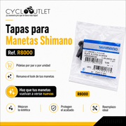 Tapas Embellecedoras para manetas ergopower shimano ultegra referencia R8000 mecánicas de herradura