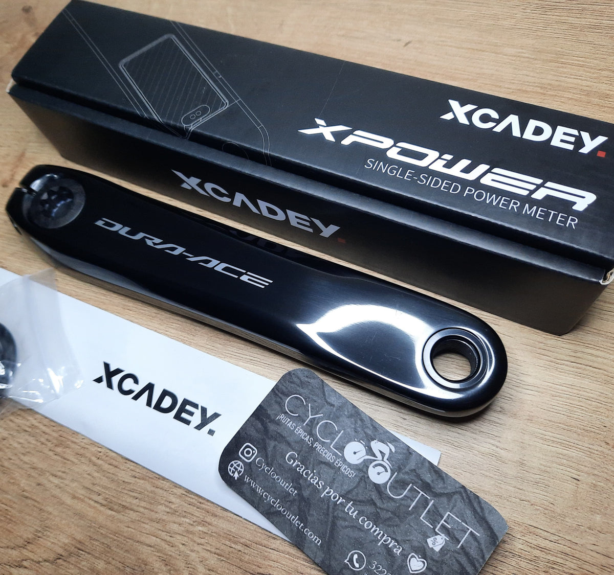 Biela de potencia Shimano Dura Ace xcadey referencia R8100 de 12 velocidades electrónico