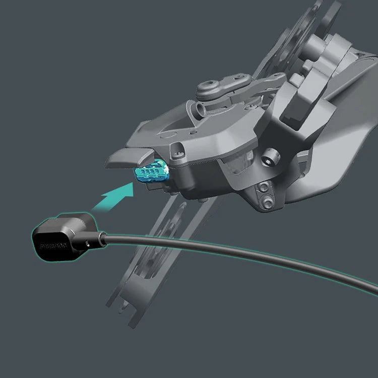 Guía de como conectar el cable ec300 al tensor de una grupo electrónico shimano