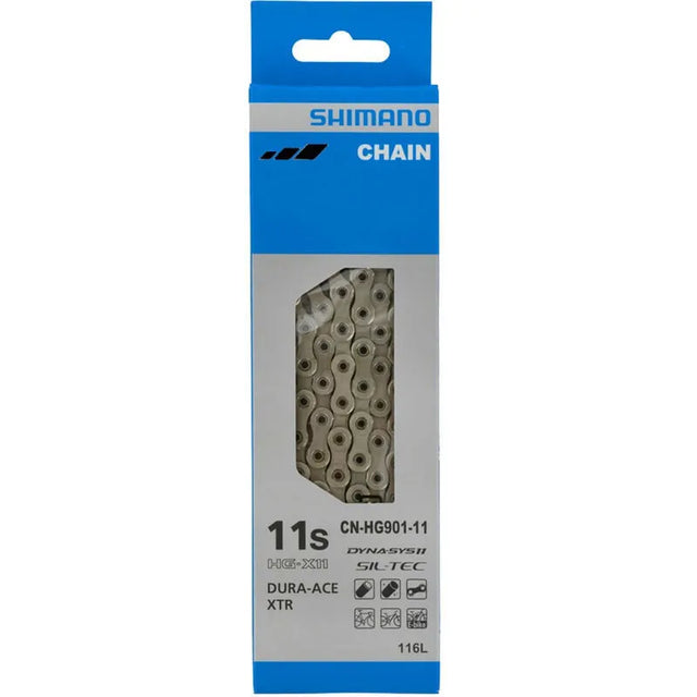 detalles de cadena de bicicleta referencia shimano dura ace xtr hg901 hueca