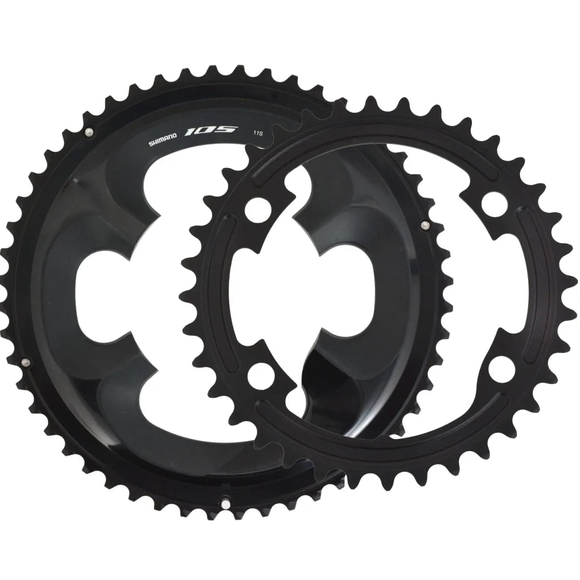 Par de coronillas marca Shimano referencia 105 R7000 para 11 velocidades relación 52 36 50 34 o 53 39