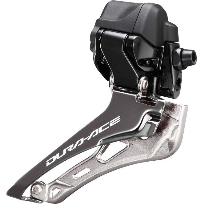 detalle del desviador delantero shimano dura ace electrónico r9270 de 12velocidades