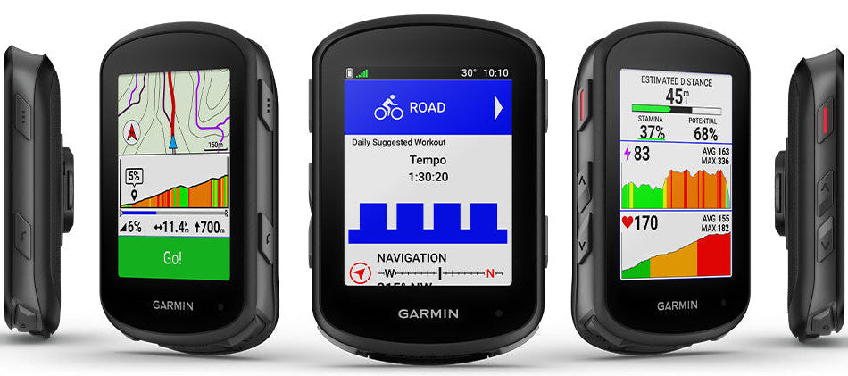 diferentes angulos del Ciclocomputador de alto rendimiento Garmin Edge 540 