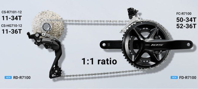 Descarrilador Shimano 105 R7100