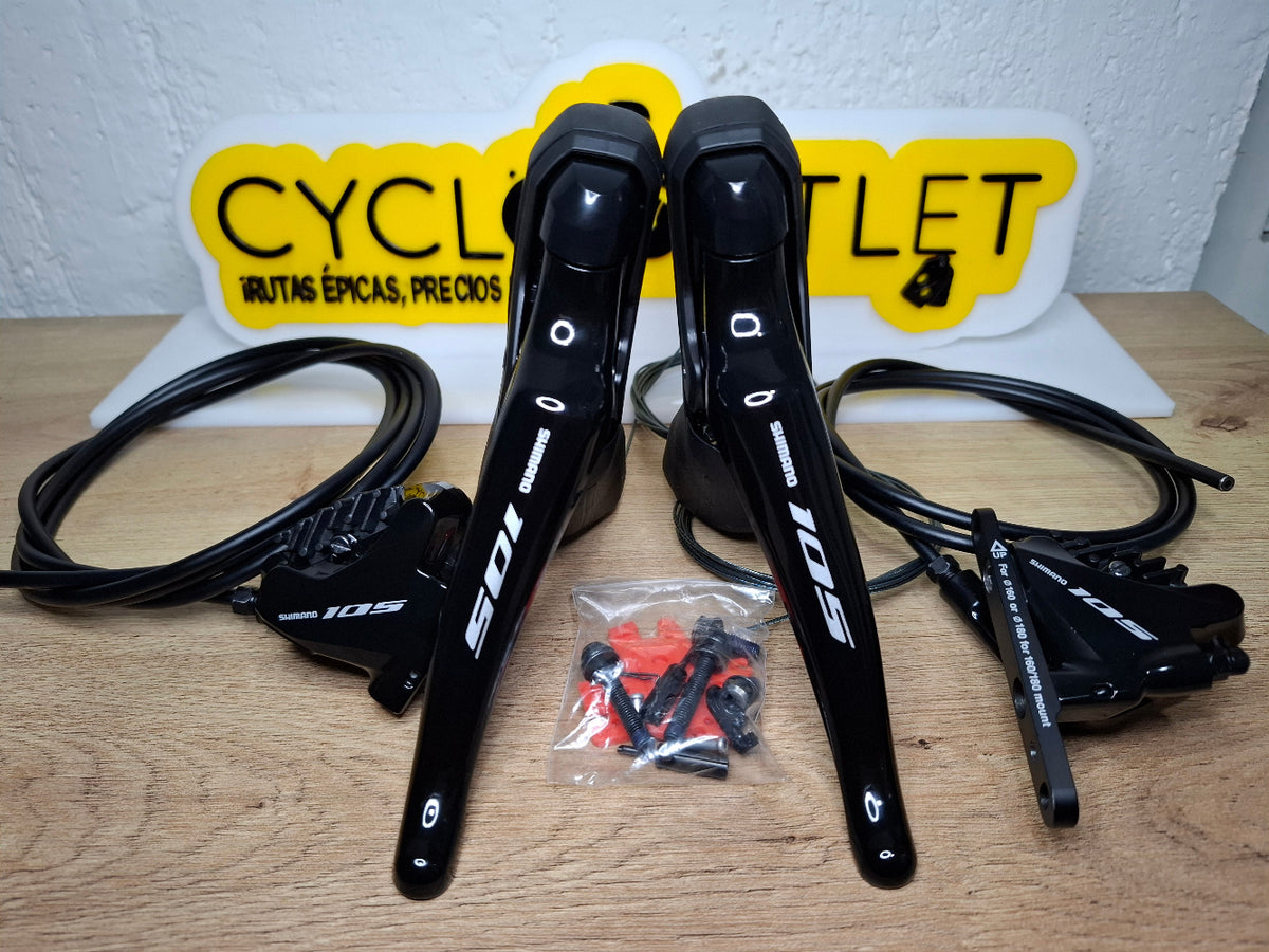 Manetas Ergopower Shimano 105 R7020 Disco - vista 7