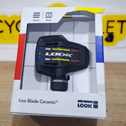 Detalle de los pedales para bicicleta look keo balde carbon cerámico con eje en titanio en bogota colombia cyclooutlet