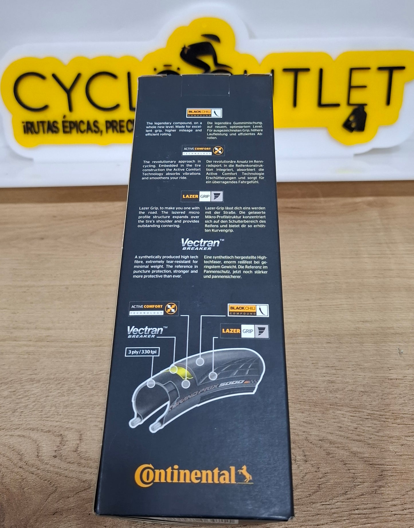 Coraza Contiental Grand Prix 5000 Crema