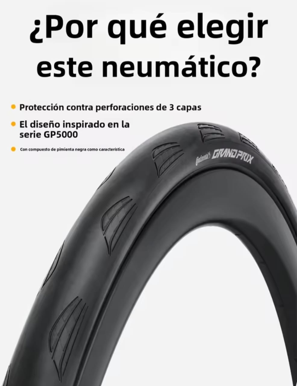 Coraza Continental Grand Prix TR Tubeless
