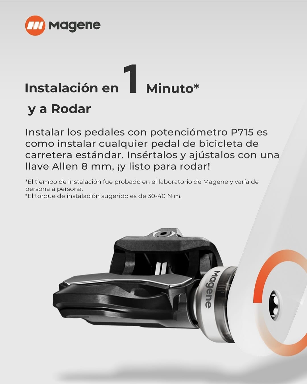 Pedales con Potenciómetro Magene P715