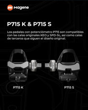 Pedales con Potenciómetro Magene P715