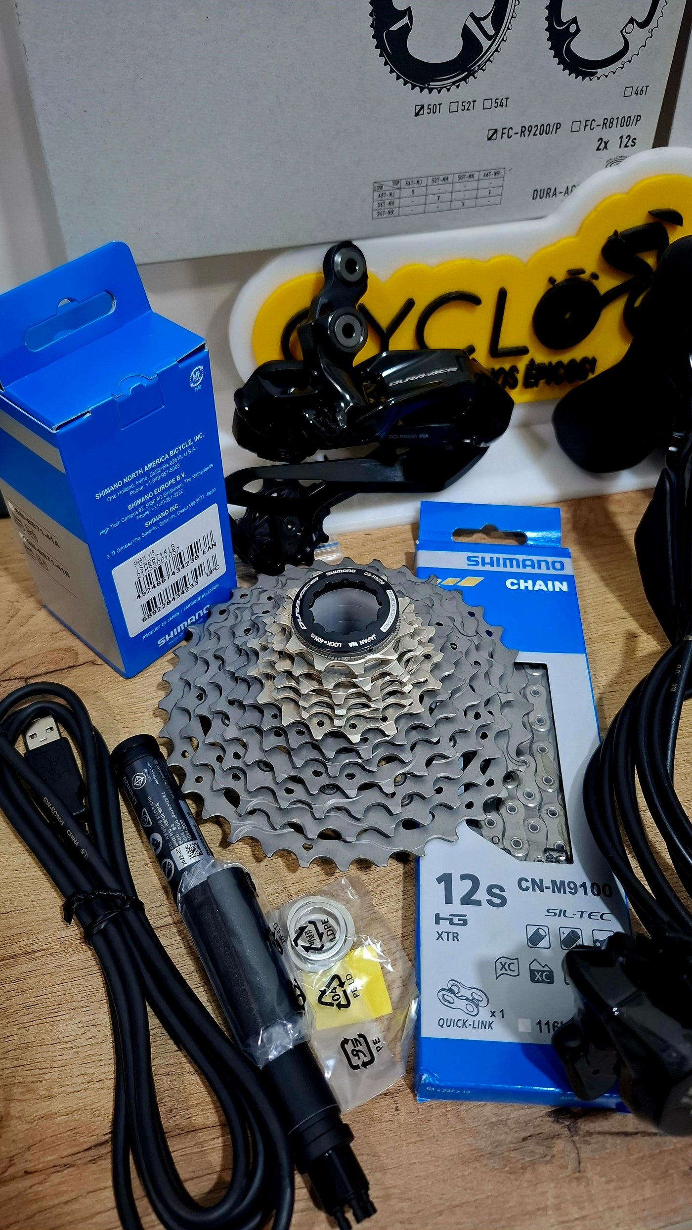 Grupo Shimano Dura Ace R9270 Electrónico Di2 Disco