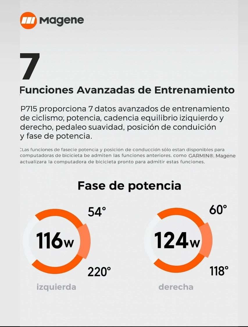 Pedales con Potenciómetro Magene P715