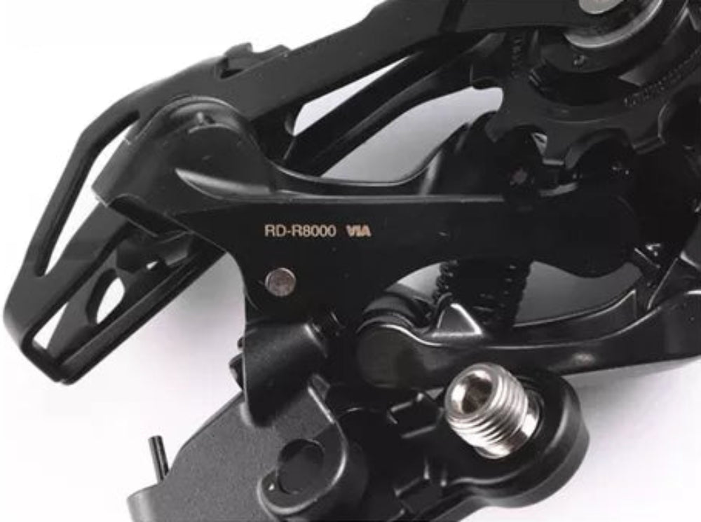 Descarrilador trasero marca Shimano referencia Ultegra R8000 para grupos  11 velocidades gs pata larga