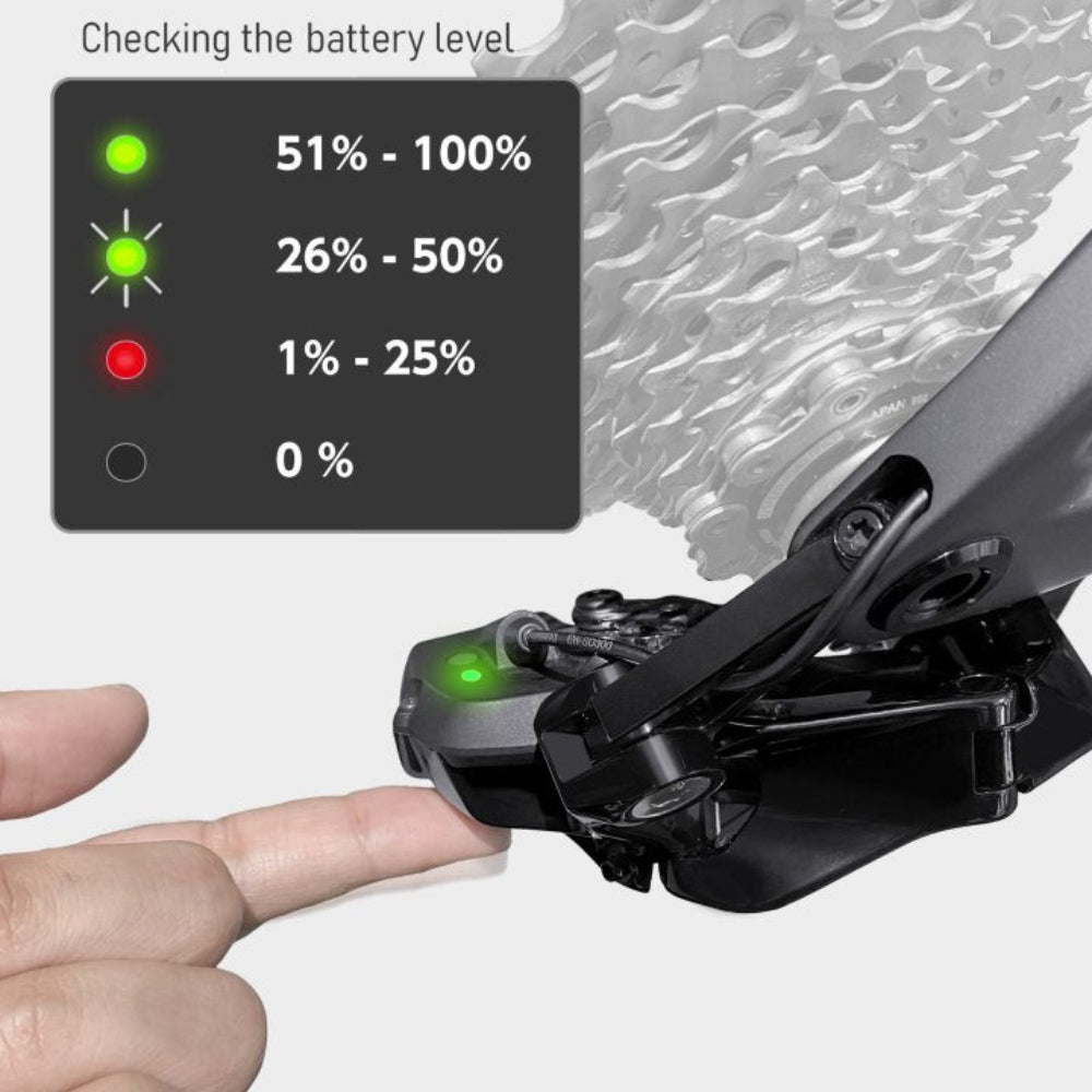como verificar el nivel de bateria de los cambios electrónicos shimano de 12 velocidades
