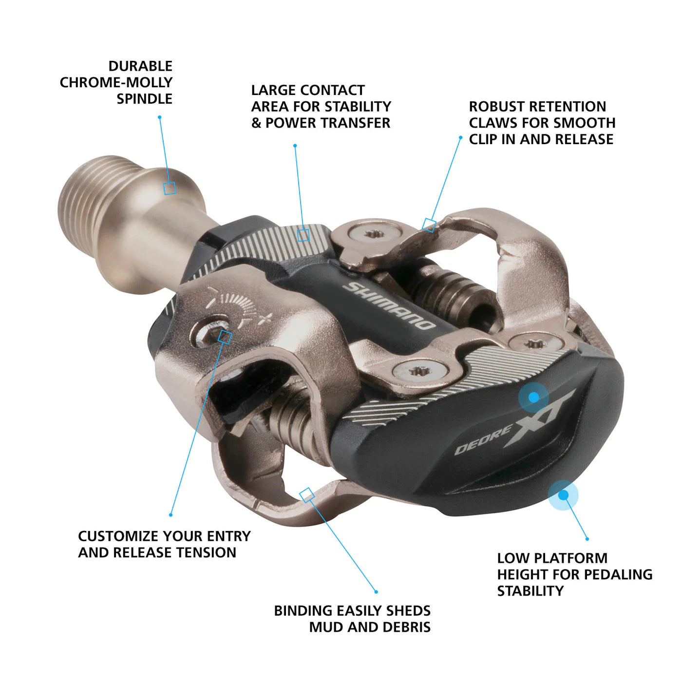 Pedales Shimano XT M8100