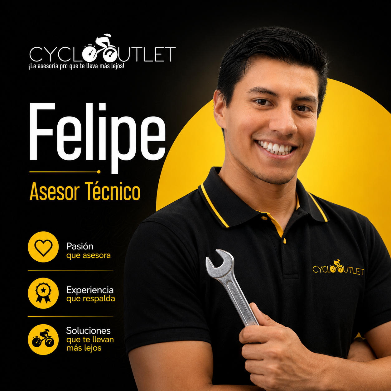 Felipe, asesor técnico CycloOutlet